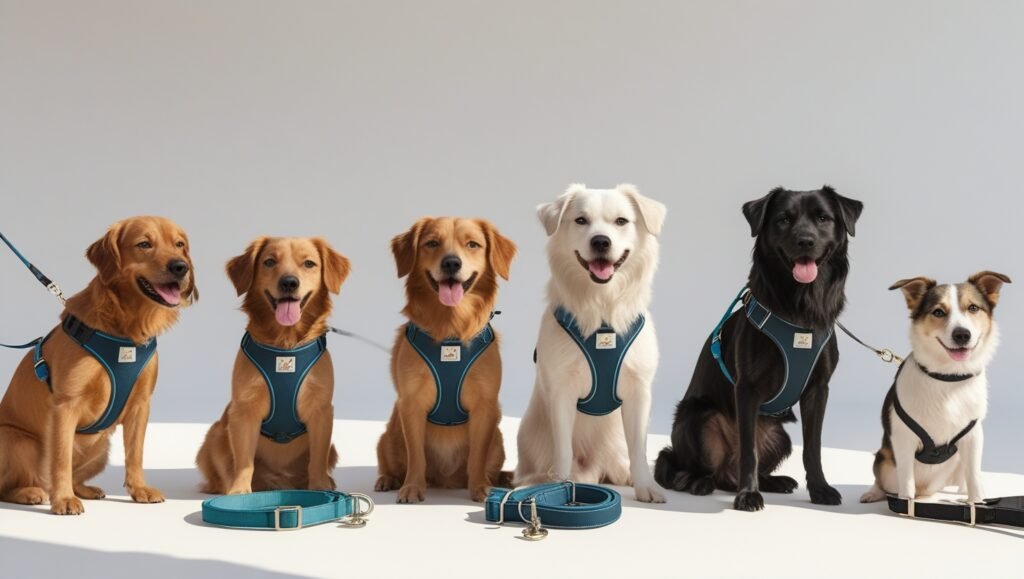 Leonardo Phoenix 10 A beautifully styled highquality image of 3 Dog Harnesses