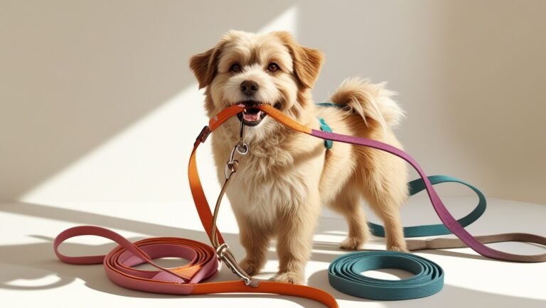 Leonardo Phoenix 10 A playful dog with a fluffy coat in a warm 0 Leash Training