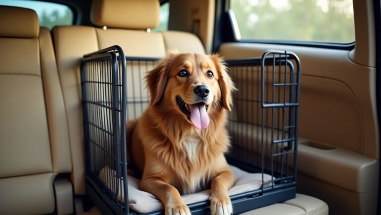 Flux Dev A serene scene of a comfortable car interior with my 3 Leash Training