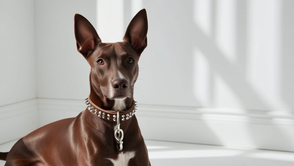 Leonardo Phoenix 09 A sleek dog with a shiny coat and alert ea 1 Leather vs. Nylon